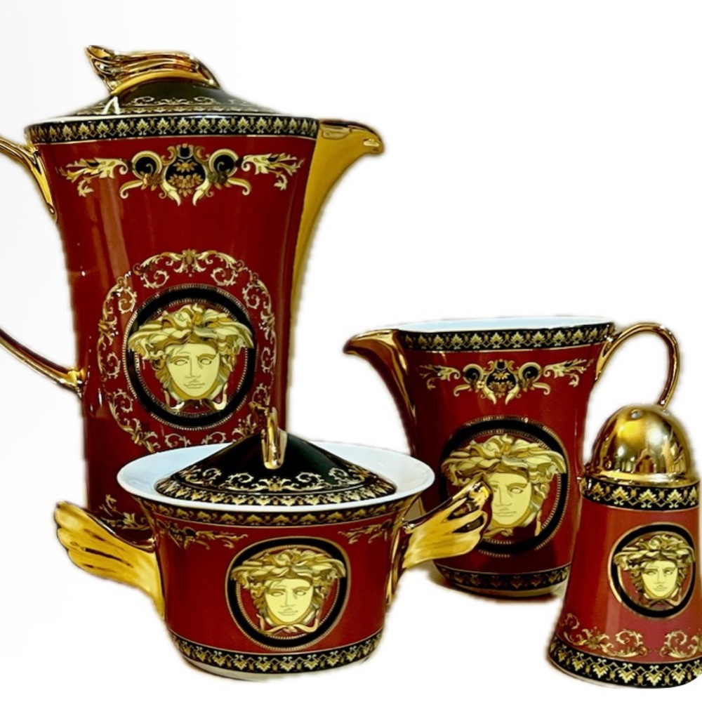 ROSENTHAL MEDUSA RED DINNERWARE SET - 36 pc. Total price 1600